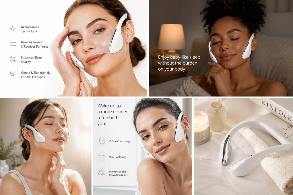 Wearable Relaxation & Sleep Aid Device – Stress Relief Microcurrent