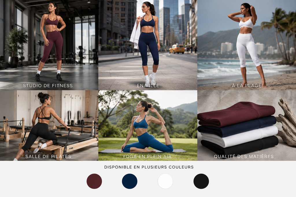 Women's Backless Halter Yoga Set – High-Waisted Calf-Length Leggings