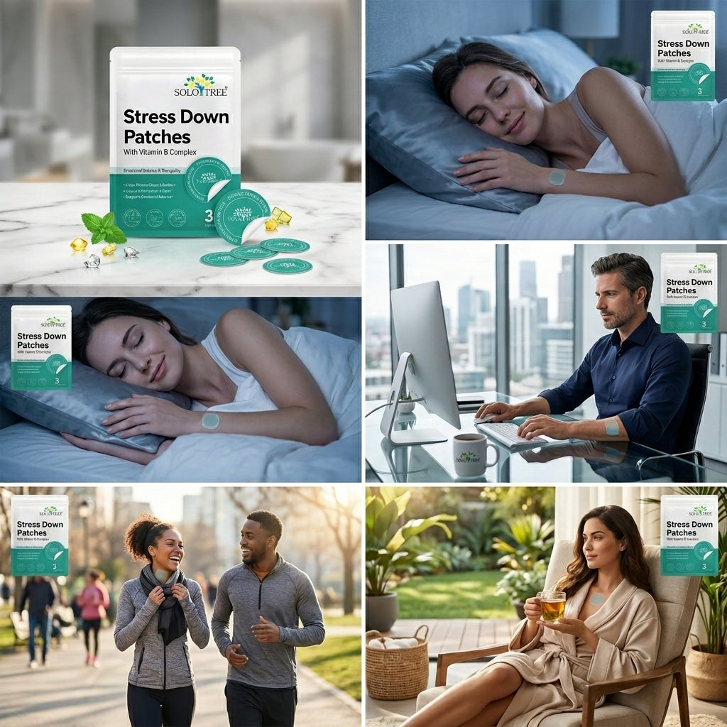 Natural Anti-Stress Patches – Biodegradable Relaxation Patches (30-Pack)