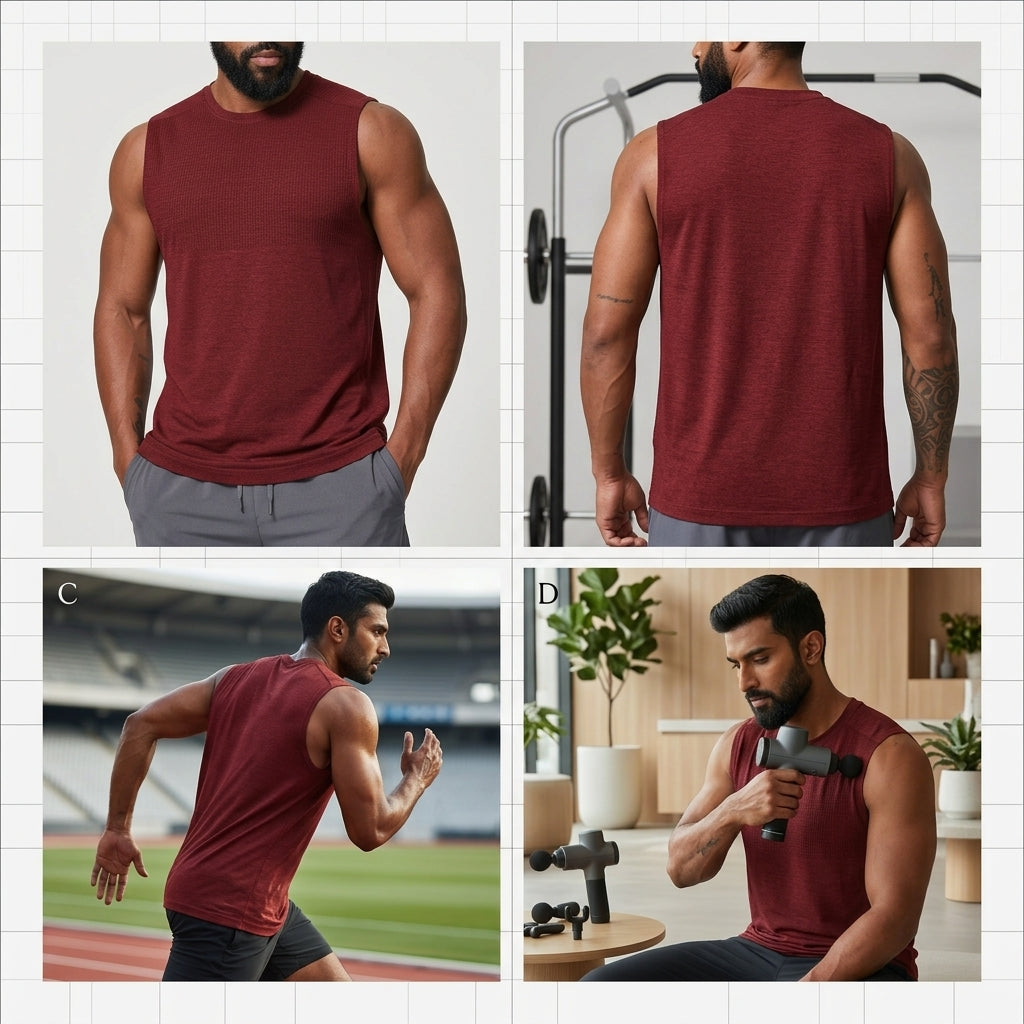 Men's Basketball Tank Top – Lightweight Breathable Quick-Dry, Plus Size