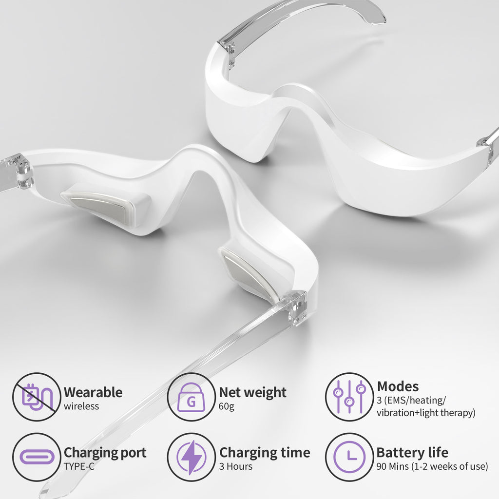 Handheld 3D Eye Care Massager – Wireless Red Light Therapy