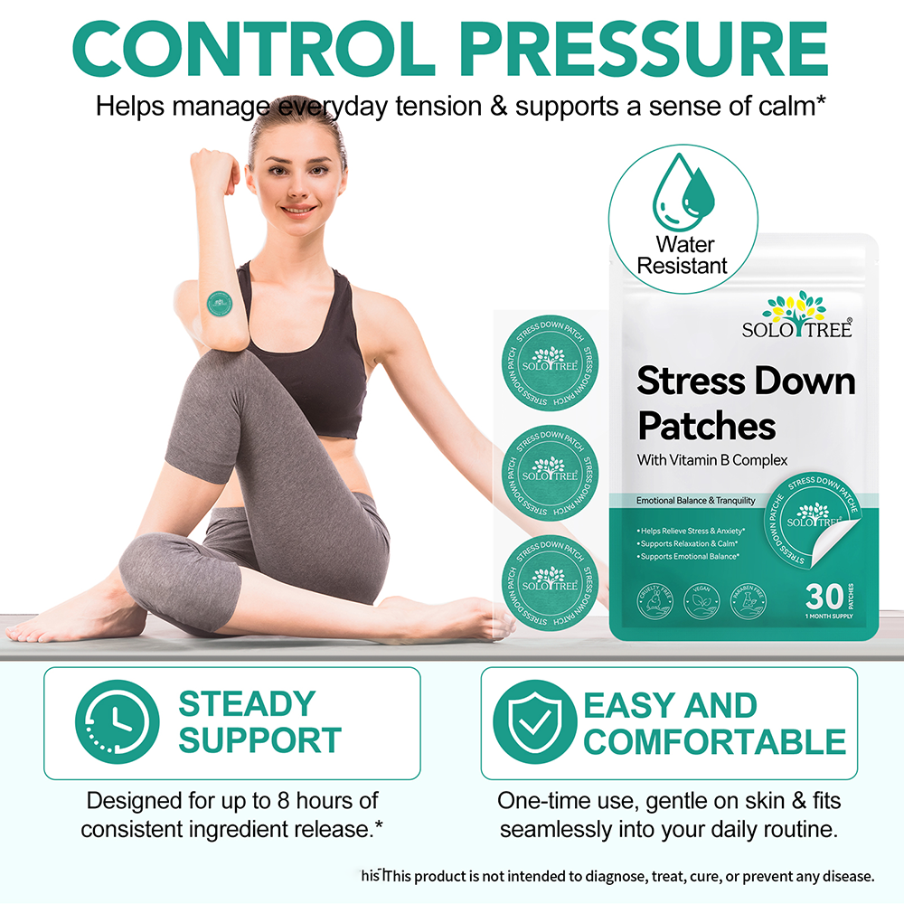Natural Anti-Stress Patches – Biodegradable Relaxation Patches (30-Pack)