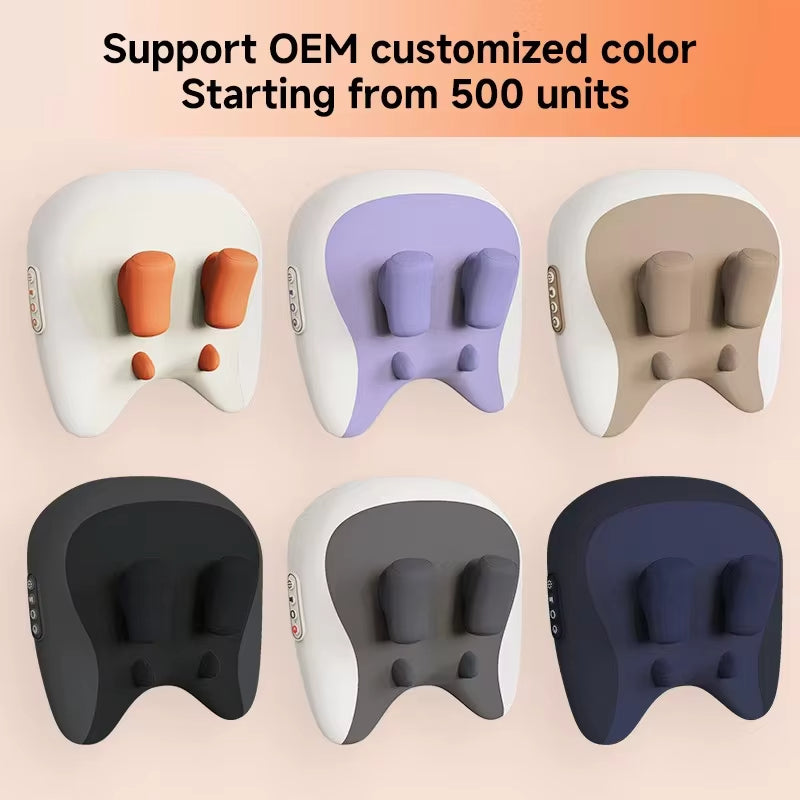 Wireless Heated Neck & Trapezius Massager – Deep Tissue Shiatsu