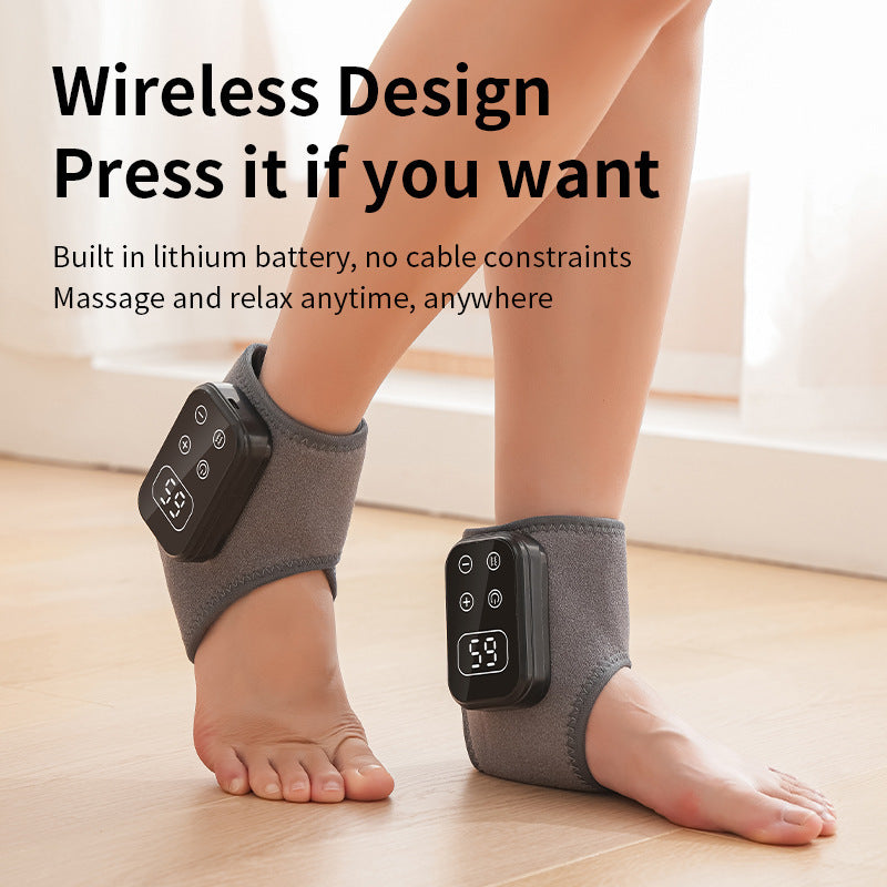 Rechargeable Heated Foot & Ankle Massager Wrap – Vibration Therapy