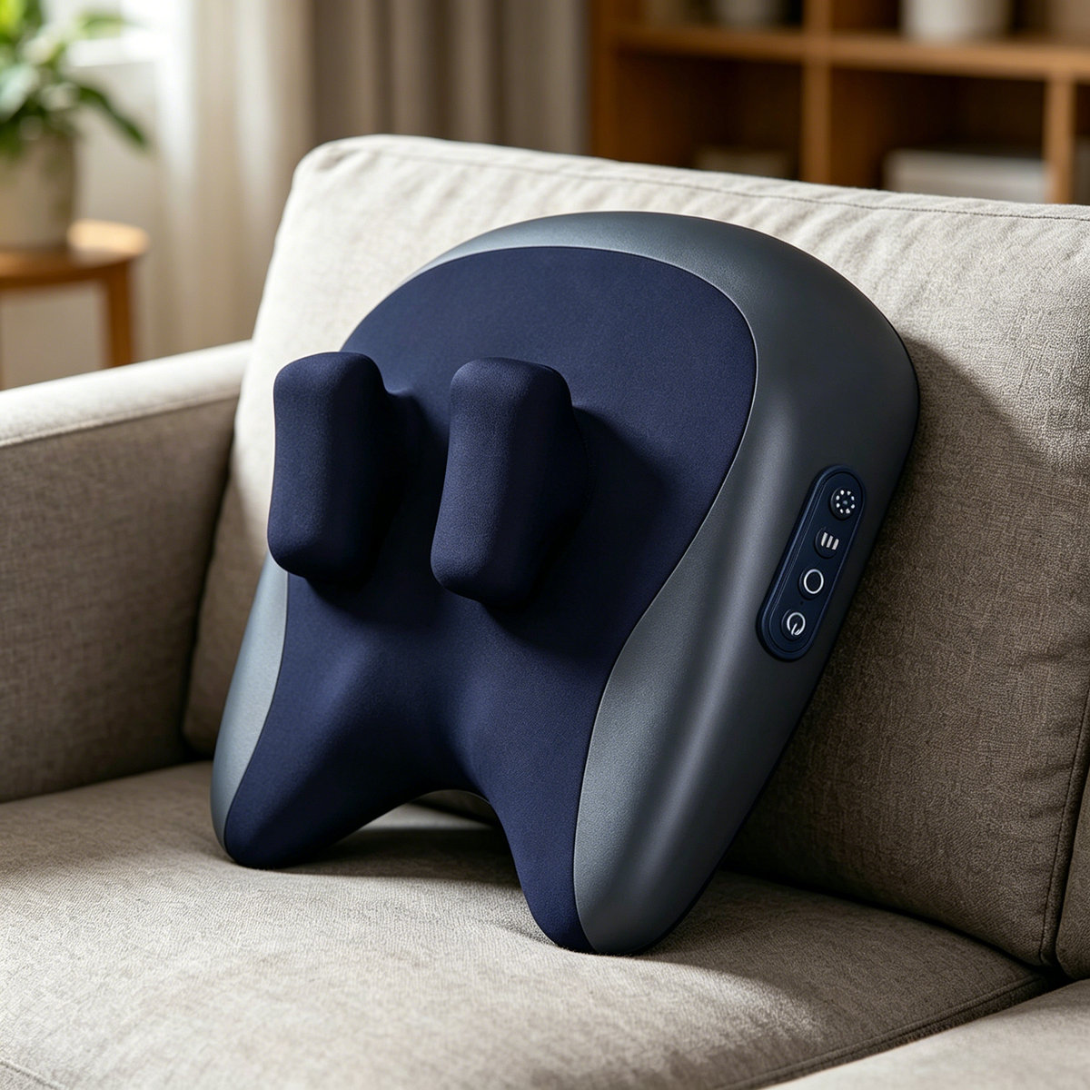 Wireless Heated Neck & Trapezius Massager – Deep Tissue Shiatsu