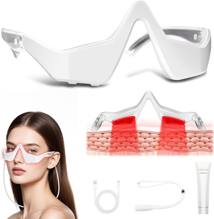 Handheld 3D Eye Care Massager – Wireless Red Light Therapy