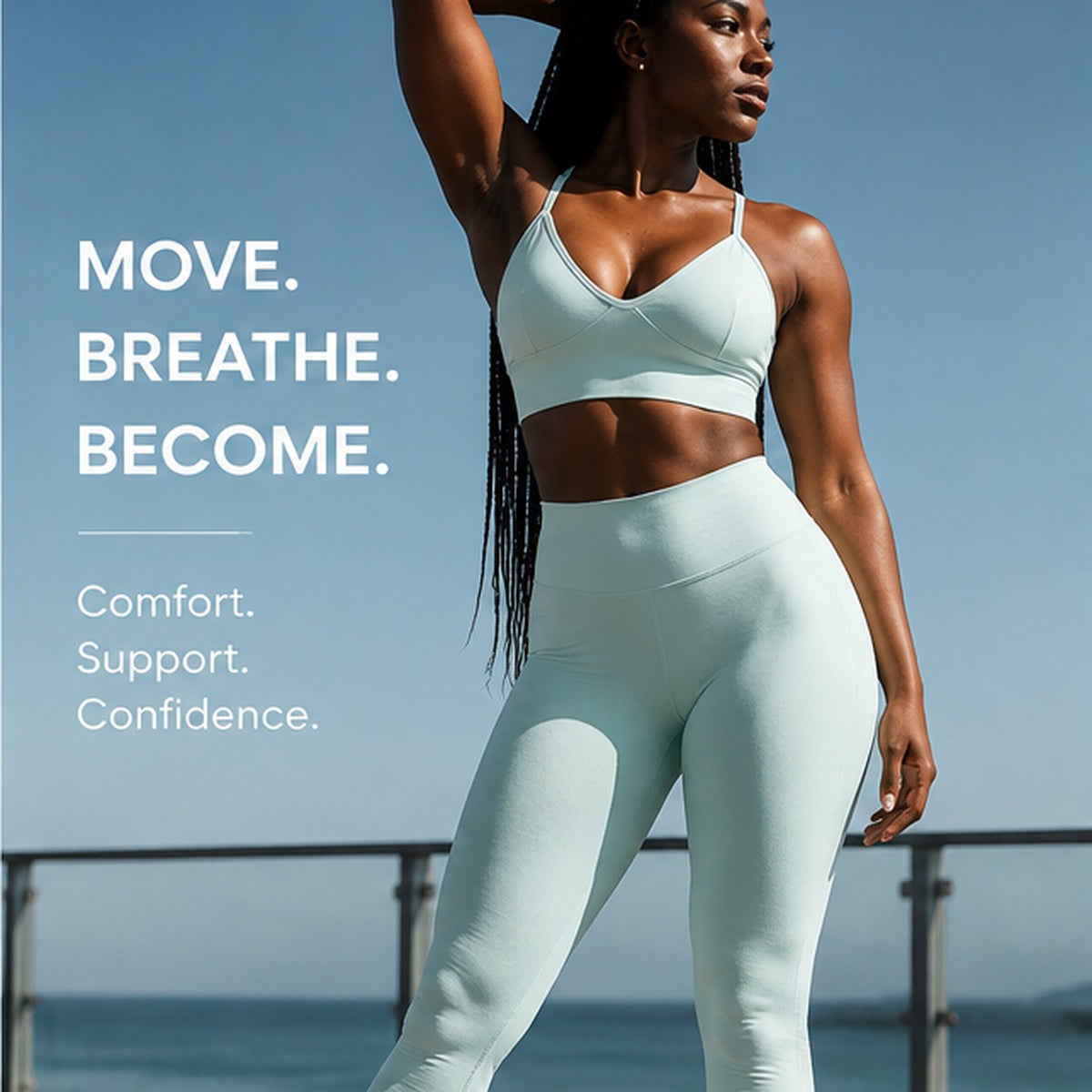 Ribbed Seamless Yoga Set  Bra & Full-Length Leggings