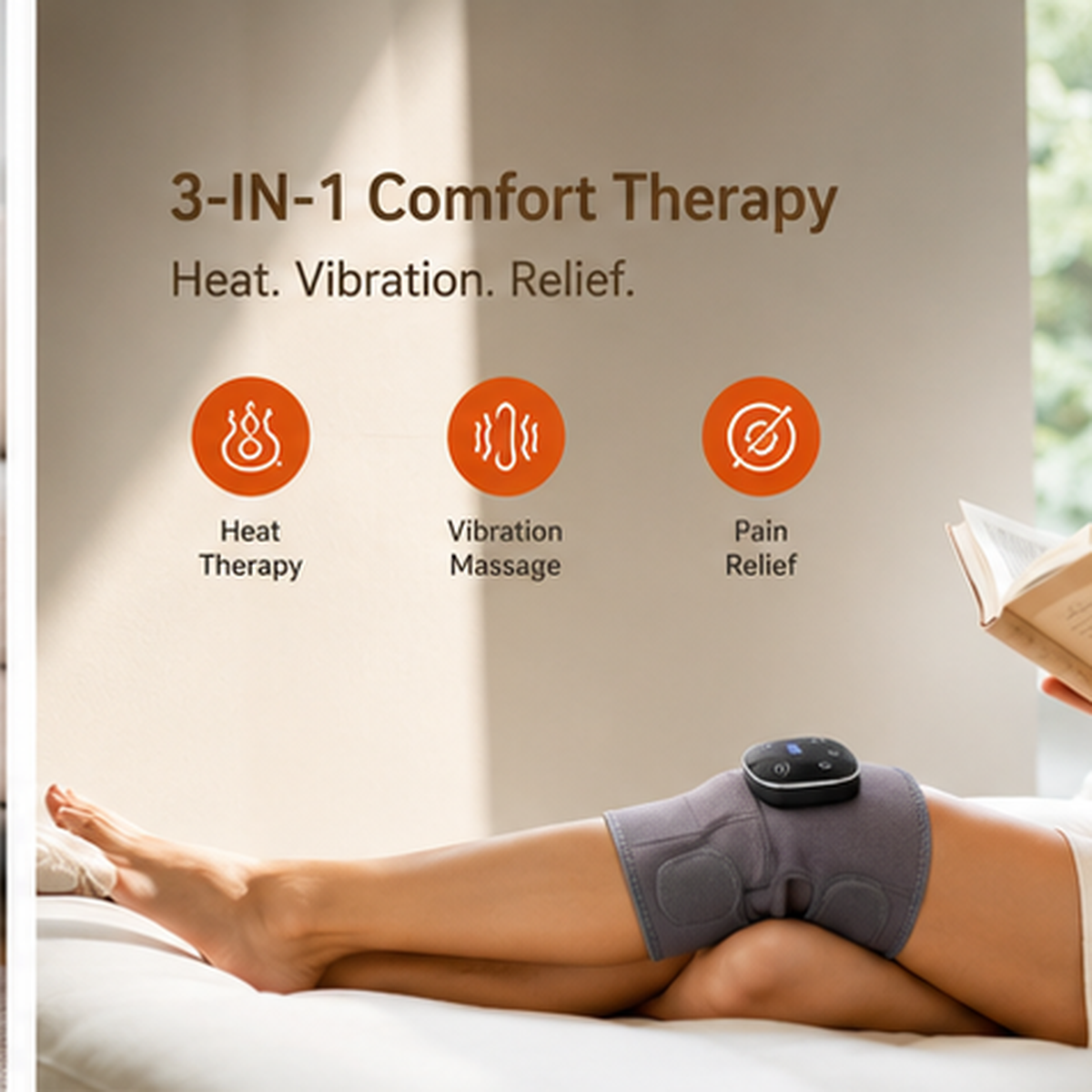 Electric Heated Knee & Joint Massager – Heat & Vibration Therapy