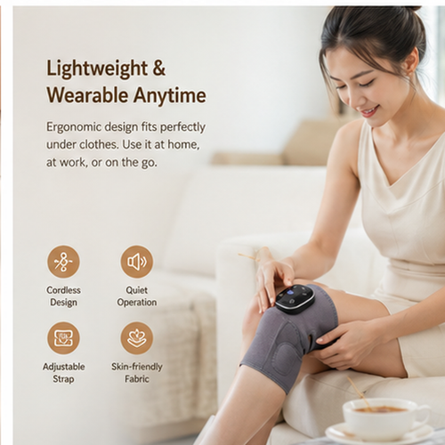 Electric Heated Knee & Joint Massager – Heat & Vibration Therapy